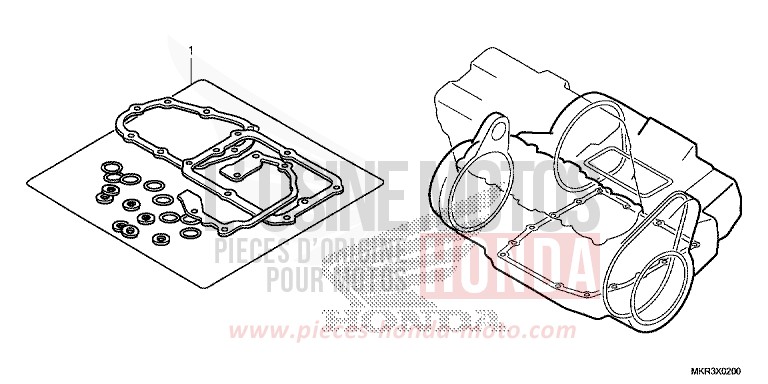 TROUSSE DE JOINT B von CBR1000RR SP SP1 SP2 GRAND PRIX RED (R380) von 2022